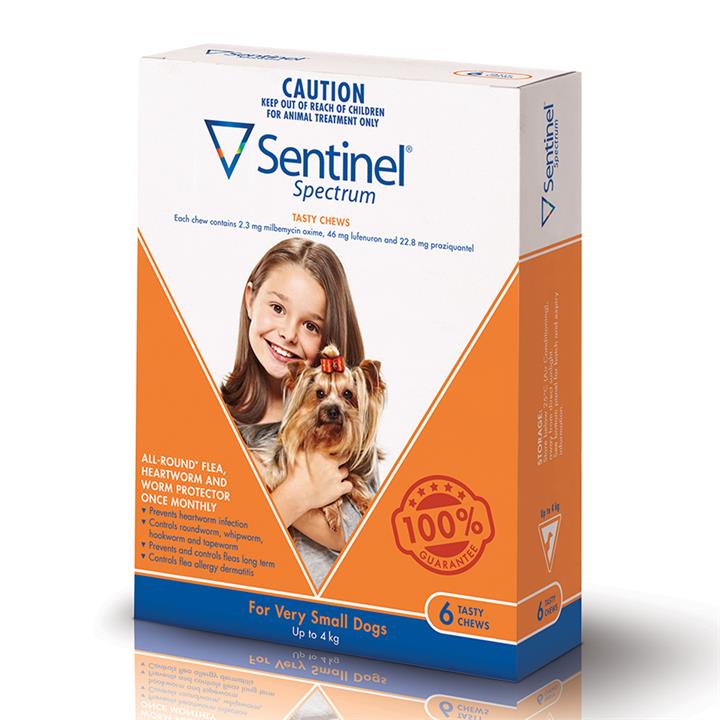 Sentinel Spectrum Dog 22-45Kg Blue 6 Pack