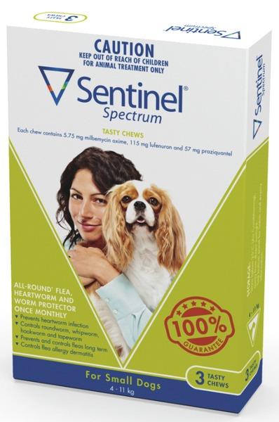 Sentinel Spectrum Chews Small Green 12 pack