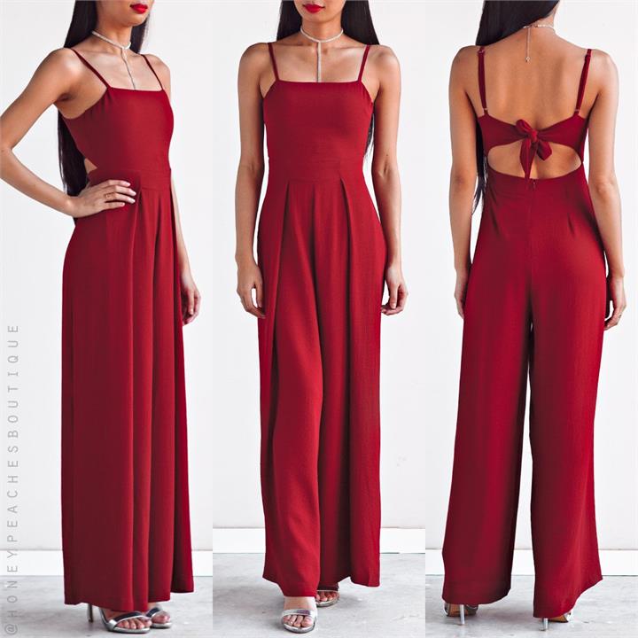 Seek The Truth Jumpsuit - Maroon