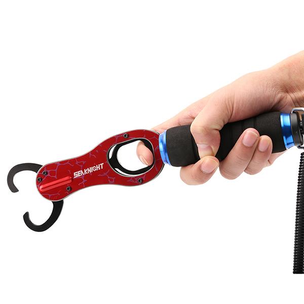 SeaKnight KYQ-SK004 Fish Lip Grabber Gripper Tool Holder Stainless Steel Fishing Grip With Scale