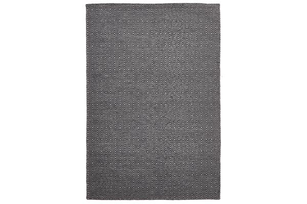 Shiva Stunning Black Diamond Wool Rug 225x155cm