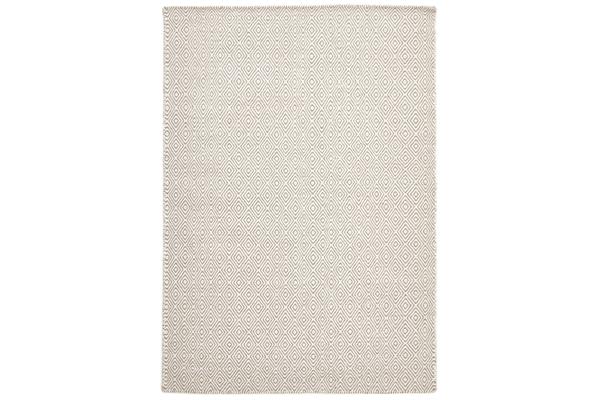 Shiva Stunning Silver Grey Diamond Wool Rug 225x155cm