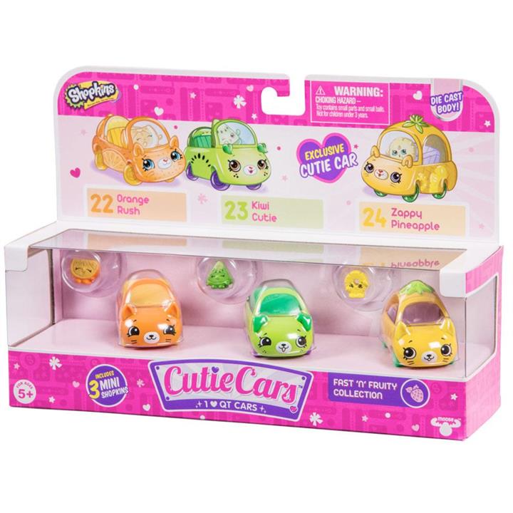 Shopkins Cutie Cars 3 Pack - Fast n Fruity