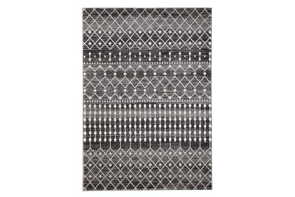 Simplicity Black Transitional Rug 400x300cm