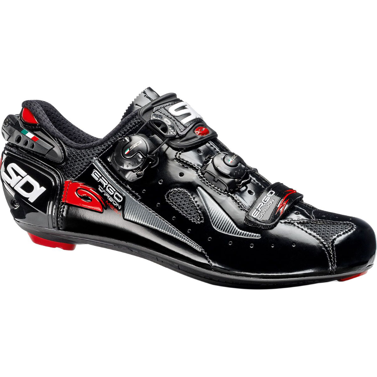 Sidi Ergo 4 Carbon Road Shoes (Mega/Wide Fit) - 45.00 Black/Black