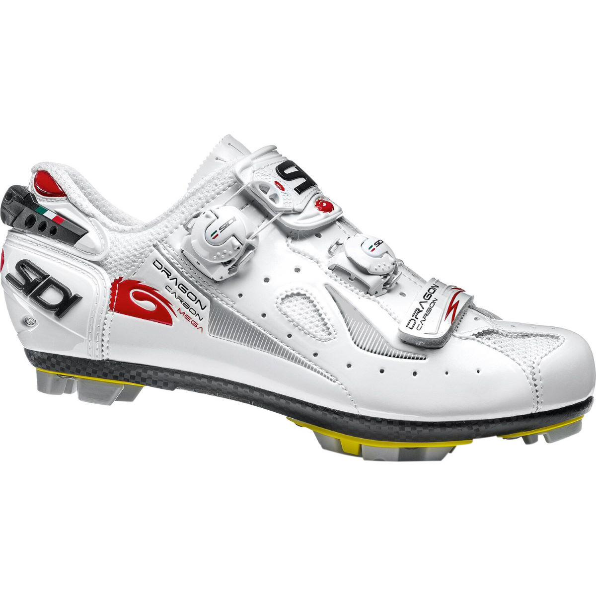 Sidi Dragon 4 SRS Carbon MTB Shoe (Mega/Wide Fit) - 40 White/White