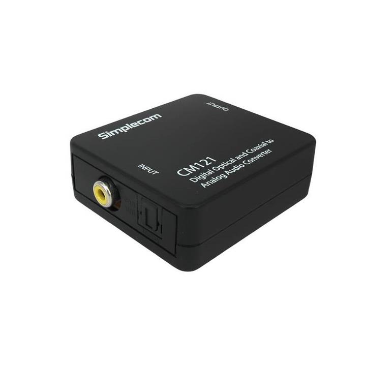 Simplecom Cm121 Digital Optical Toslink And Coaxial To Analog Rca Audio