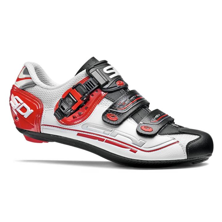 Sidi Genius 7 Cycling Shoes - White/Black/Red - EU 41/UK 6 - White/Black/Red