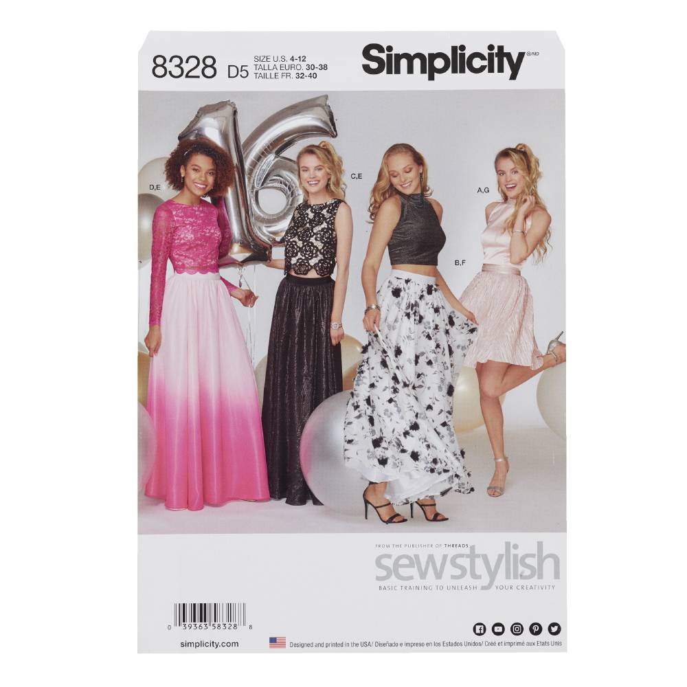 Simplicity 8328 Special Occasions Dress