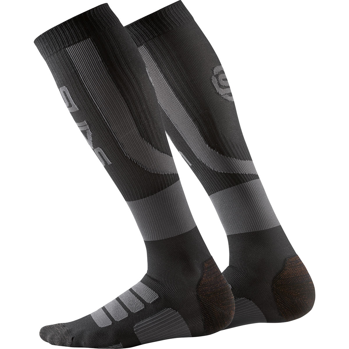 SKINS Essentials Active Compression Socks - L Black/Charcoal