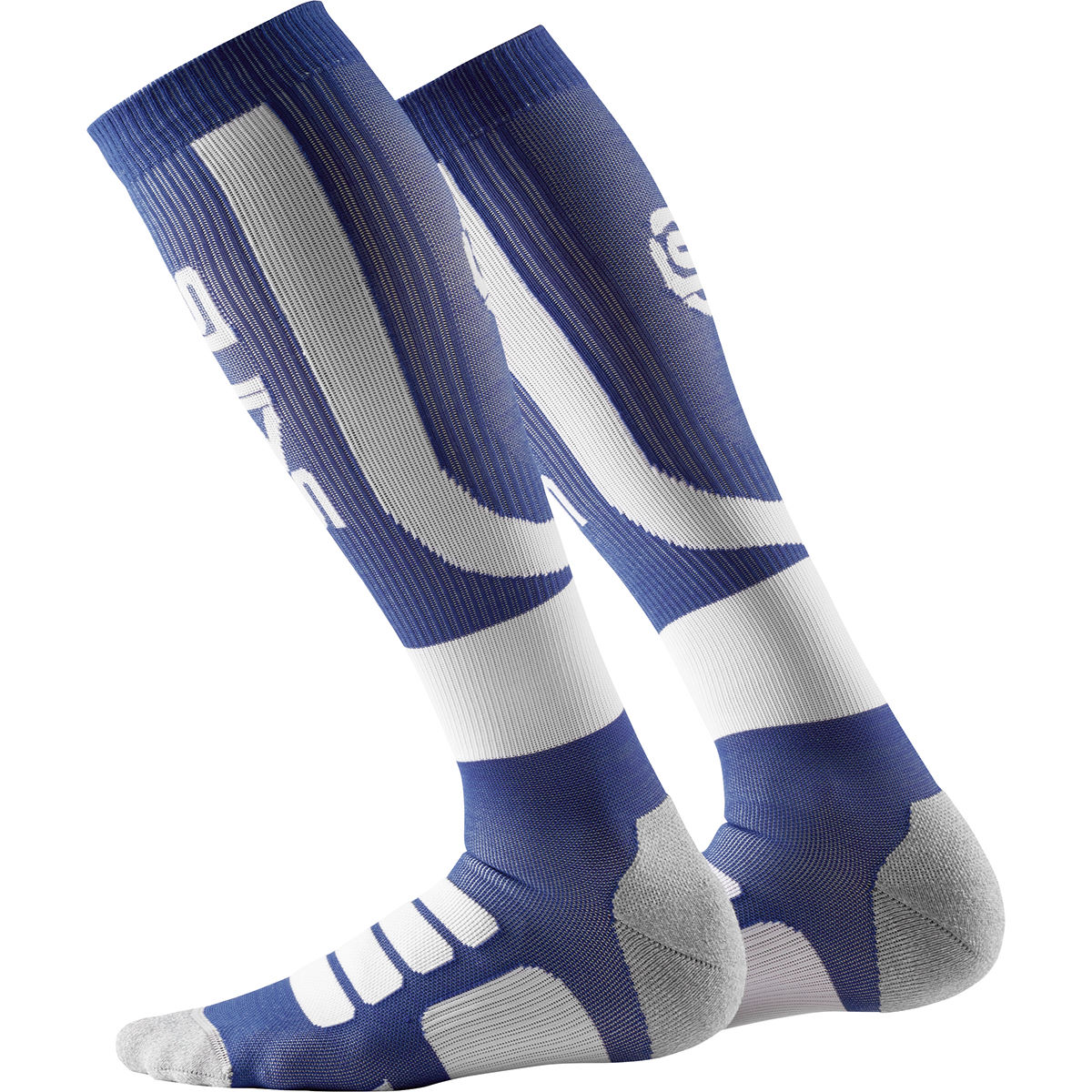 SKINS Essentials Active Compression Socks - L White/Zephyr