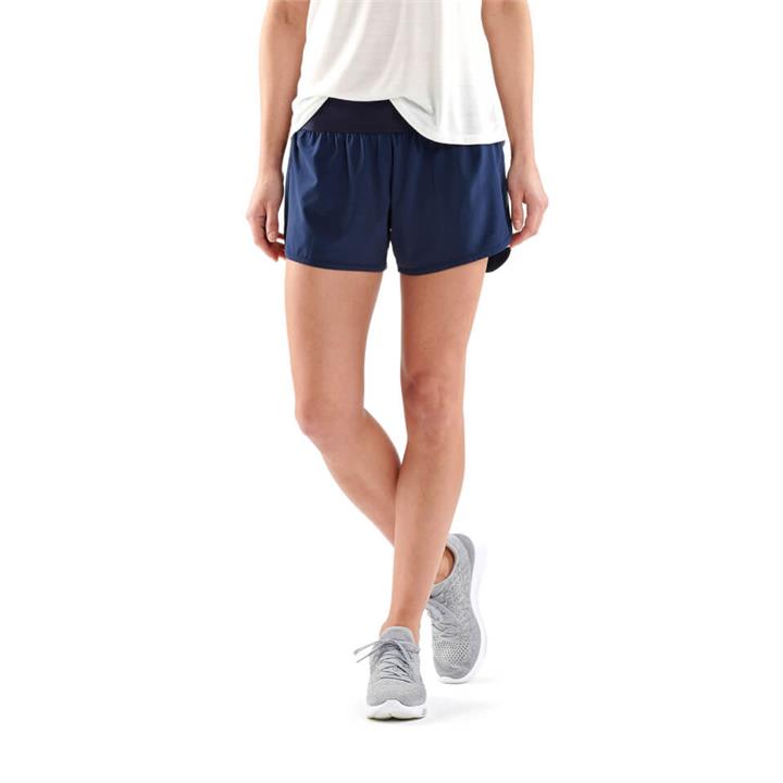 Skins Activewear Women's Swipe Hi-Lo Shorts - Harbour - L - Harbour