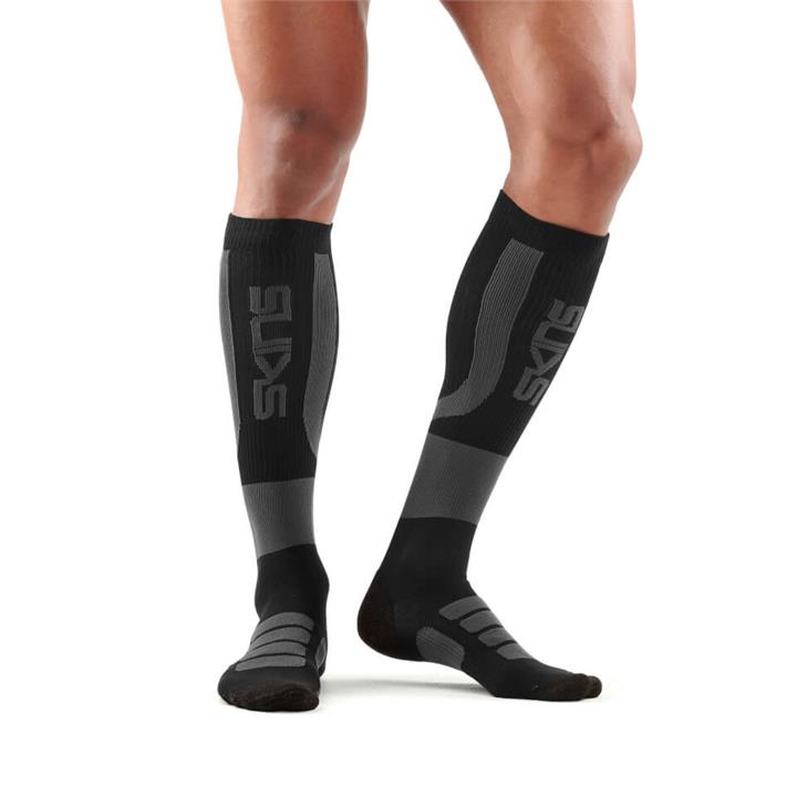 Skins Essentials Men's Active Compression Socks - Black/Charcoal - L - Black/Charcoal