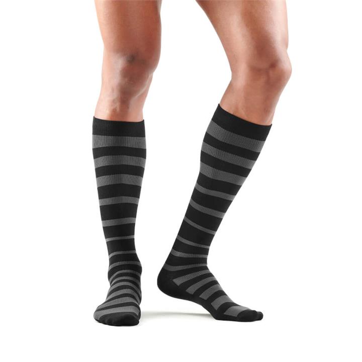 Skins Essentials Men's Recovery Compression Socks - Black/Charcoal - L - Black/Charcoal