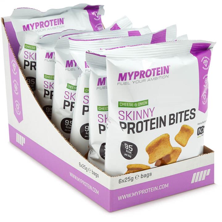 Skinny Protein Bites - 6 x 25g - Box - Cheese and Onion