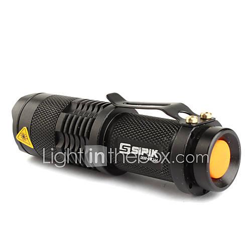 SK68 LED Flashlights / Torch LED 200lm 1 Mode Zoomable / Adjustable Focus / Rechargeable Camping / Hiking / Caving / Everyday Use