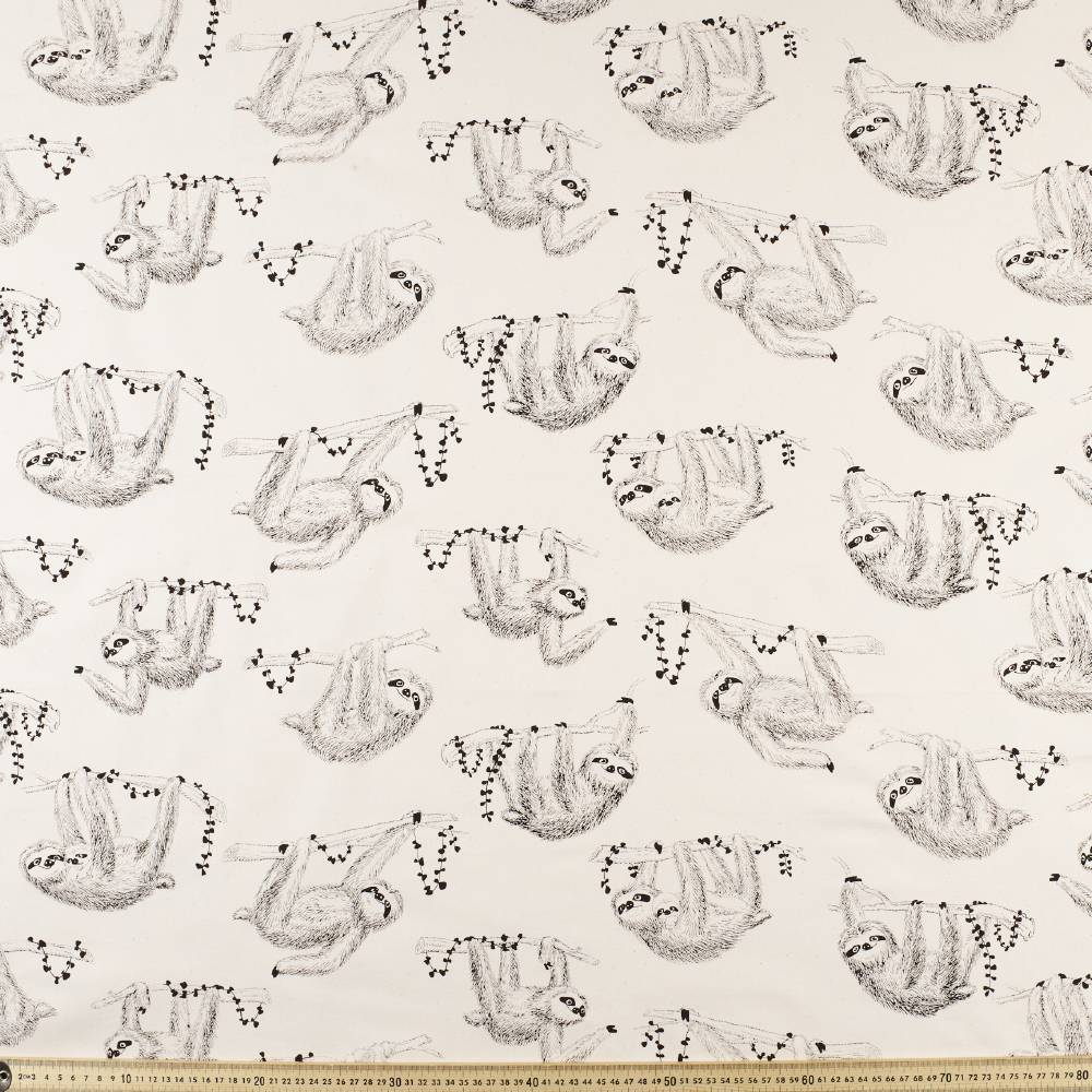 Sloth Buzoku Cotton Duck Fabric