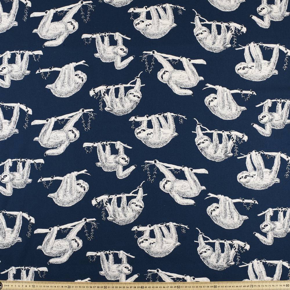 Sloth Buzoku Cotton Duck Fabric