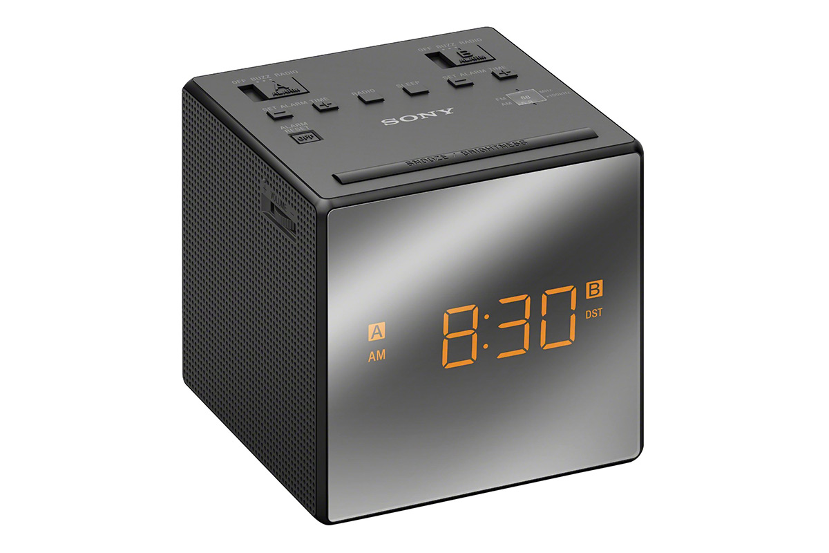 Sony Single Alarm Clock Radio - Black (ICFC1B)