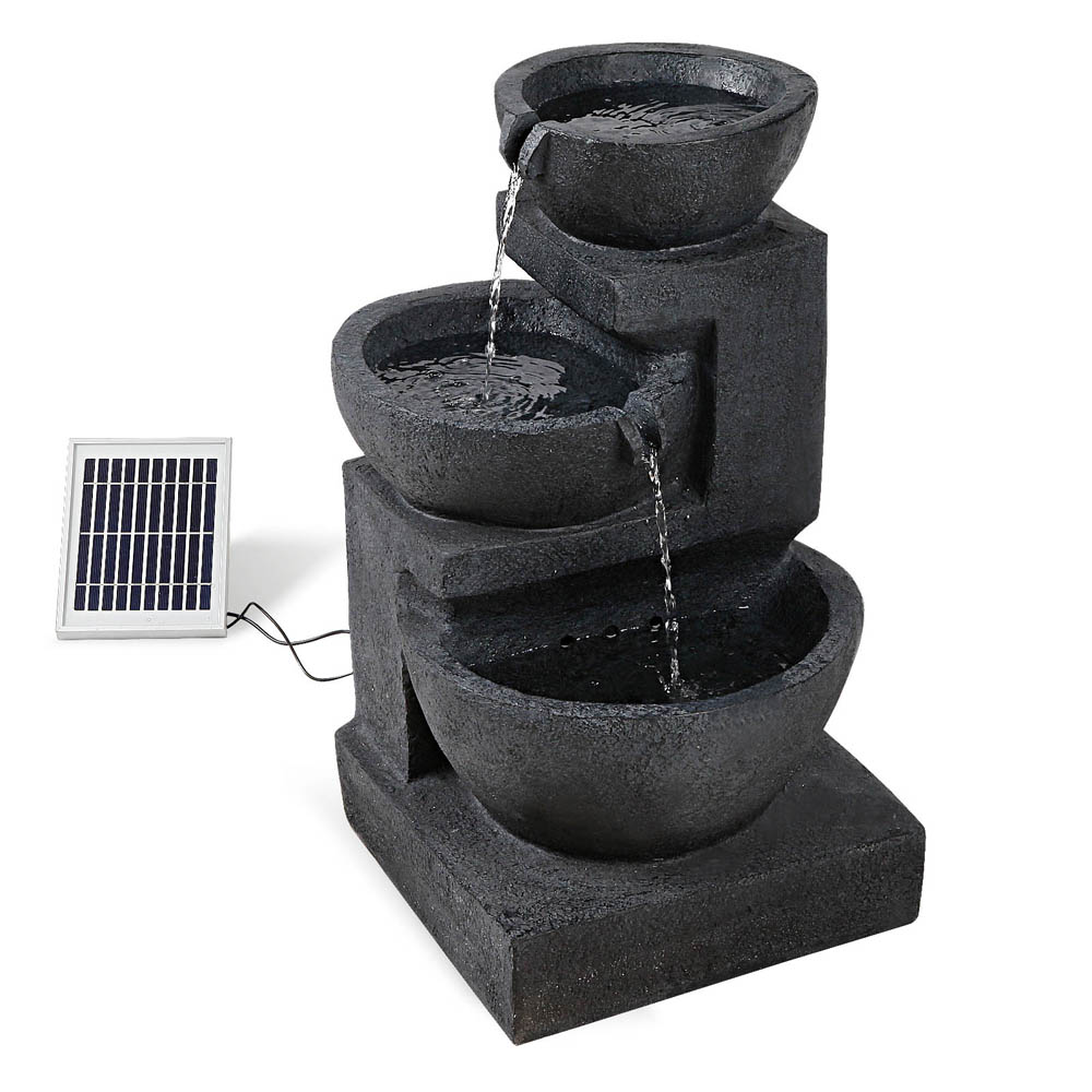 Solar Fountain with LED Lights