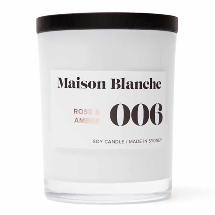 Soy Wax Candle 006 Rose & Amber - 40 hours