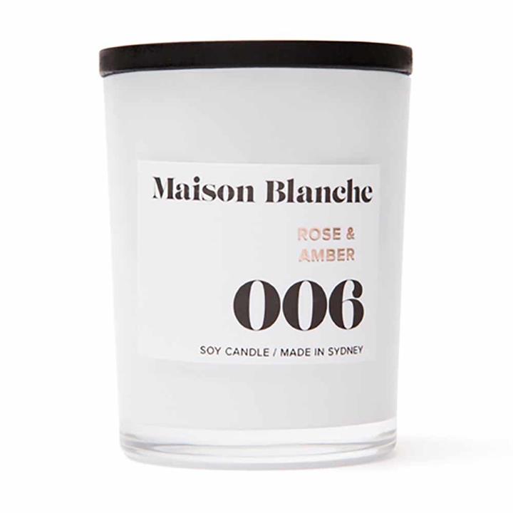 Soy Wax Candle 006 Rose & Amber - 15 hours