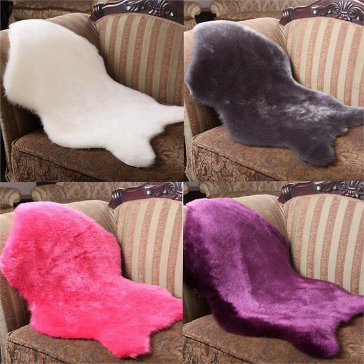 Soft Shaggy Living Room Pad Floor Carpet Fluffy Chair Cover Mat Sofa Cushion For Living Room Home Decor