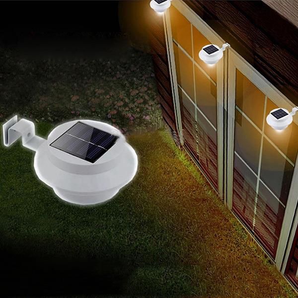 Solar Powered LED Fence Light Outdoor Garden Wall Lobby Pathway Lamp