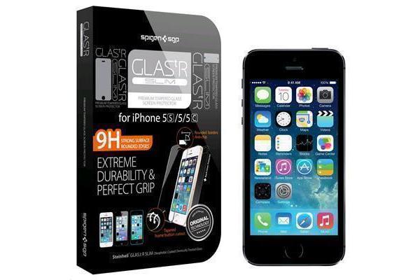 Spigen iPhone SE/5S/5 /5C Premium Tempered Glass Screen Protector Super Slim (0.33mm)