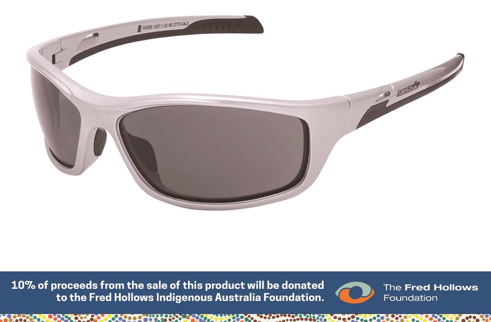 Spectacles - Hawk - Gunmetal Frame - Smoke Polarised Lens - Hard Coating - Prosafe