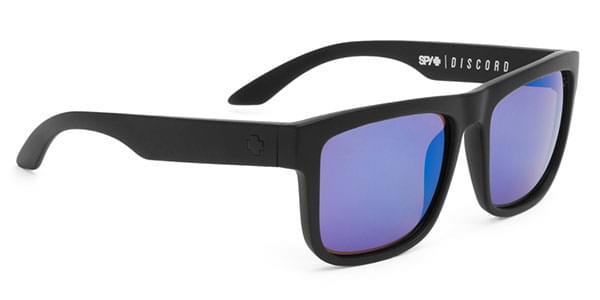 Spy Sunglasses DISCORD Polarized Matte Black - Happy Bronze W/ Blue Spectra