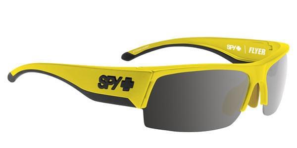 Spy Sunglasses FLYER HI VIS YELLOW - HAPPY BRONZE W/BLACK MIRROR