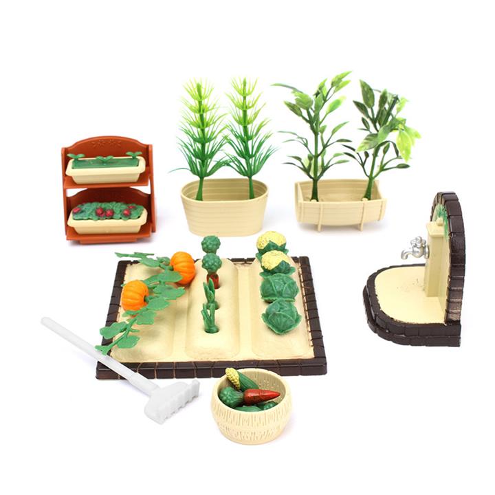 Spring Gardening Dollhouse Play Set Tools with Accessoriess For Sylvanian Families Dolls