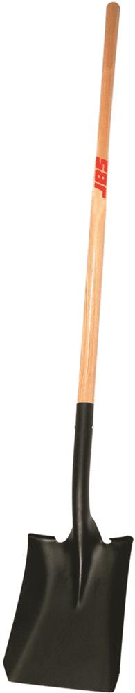 Square Mouth Shovel - Medium - Long Timber Handle - 235mmWx 295mmD - App1580mm - JBS