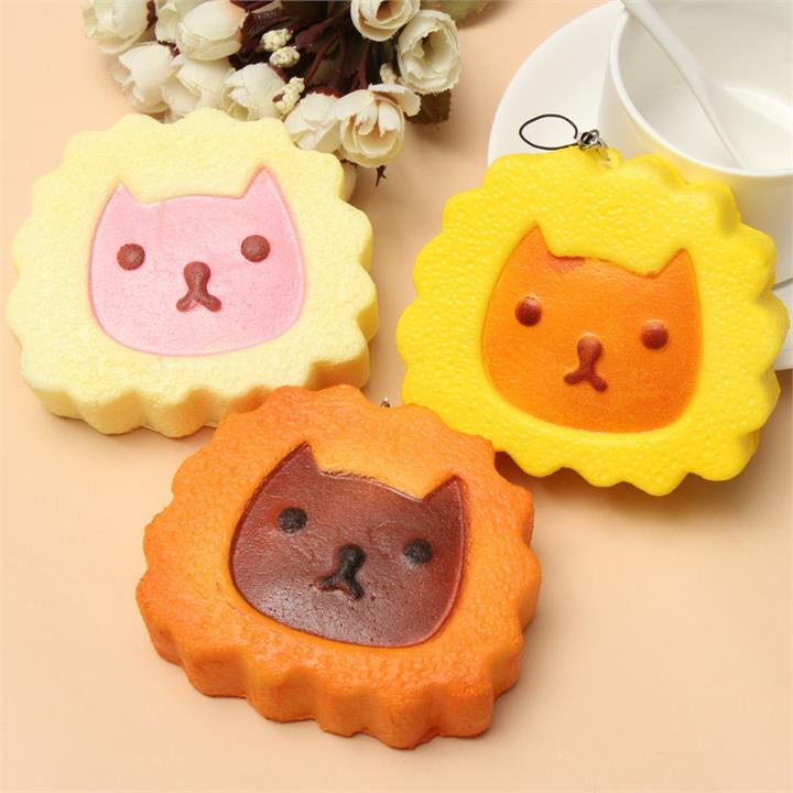 Squishy Simulation Super Slow Rising 10cm Cartoon Cat Cell Phone Toys Decoration