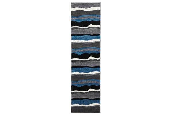 Stunning Thick Wave Rug Blue Grey 230x160cm