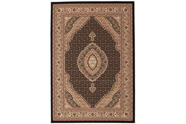 Stunning Formal Oriental Design Rug Black 230x160cm