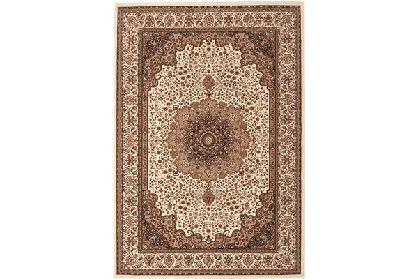 Stunning Formal Medallion Design Rug Cream 290x200cm