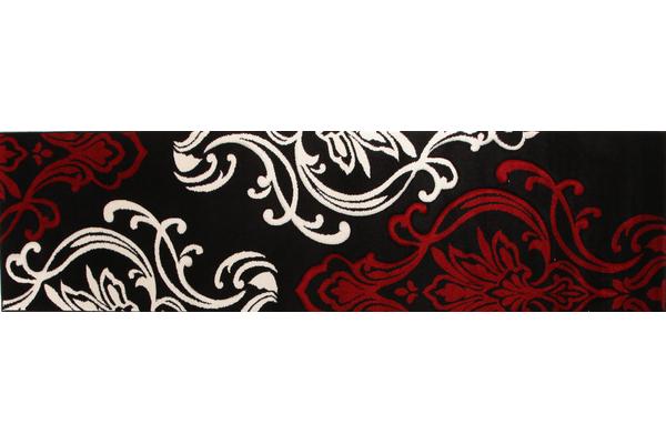 Stunning Thick Designer Rug Black 300x80cm