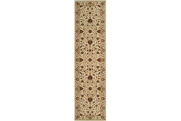 Stunning Formal Classic Design Rug Cream 300x80cm