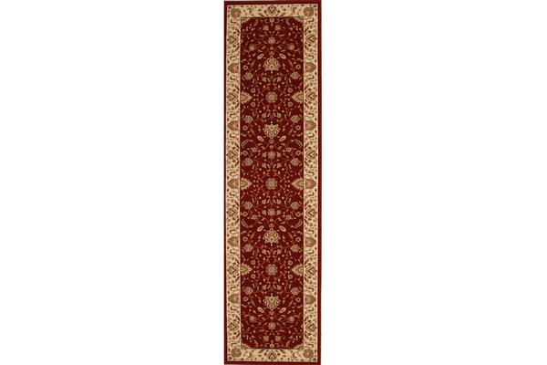 Stunning Formal Classic Design Rug Red 300x80cm