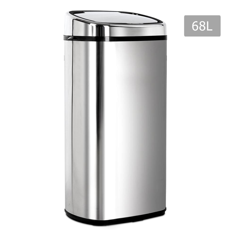 Stainless Steel Motion Sensor Rubbish Bin 68L