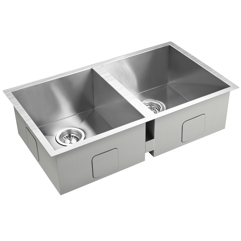 Stainless Steel Kitchen/Laundry Sink with Strainer Waste 770 x 450 mm