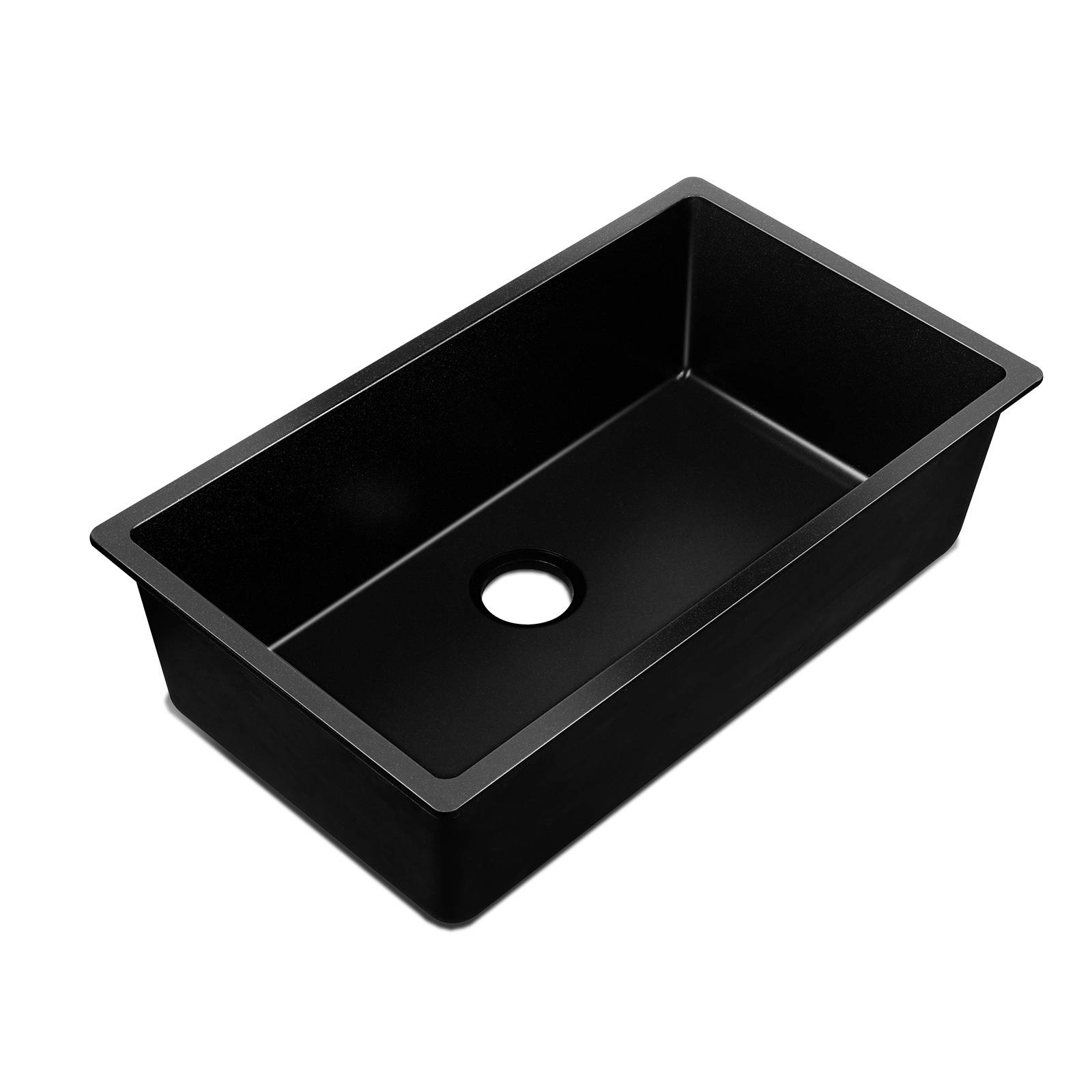 Stone Kitchen Sink (Black) 790 x 450