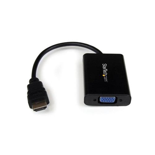 Startech 25Cm Hdmi To Vga Male-Female Adapter Cable With Audio