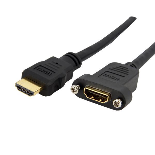 Startech Hdmipnlfm3 3 Ft Hdmi Cable For Panel Mount - F/M