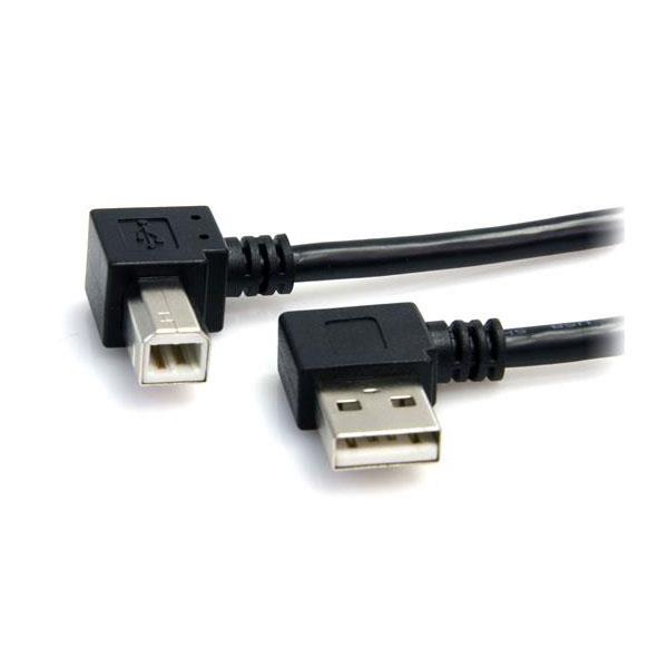 Startech Usb2hab2ra3 3 Ft Usb A To B Right Angle Usb Cable