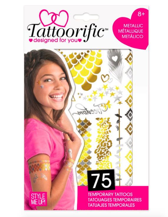 Style Me Up - Tattoorific Metallic Temporary Tattoos