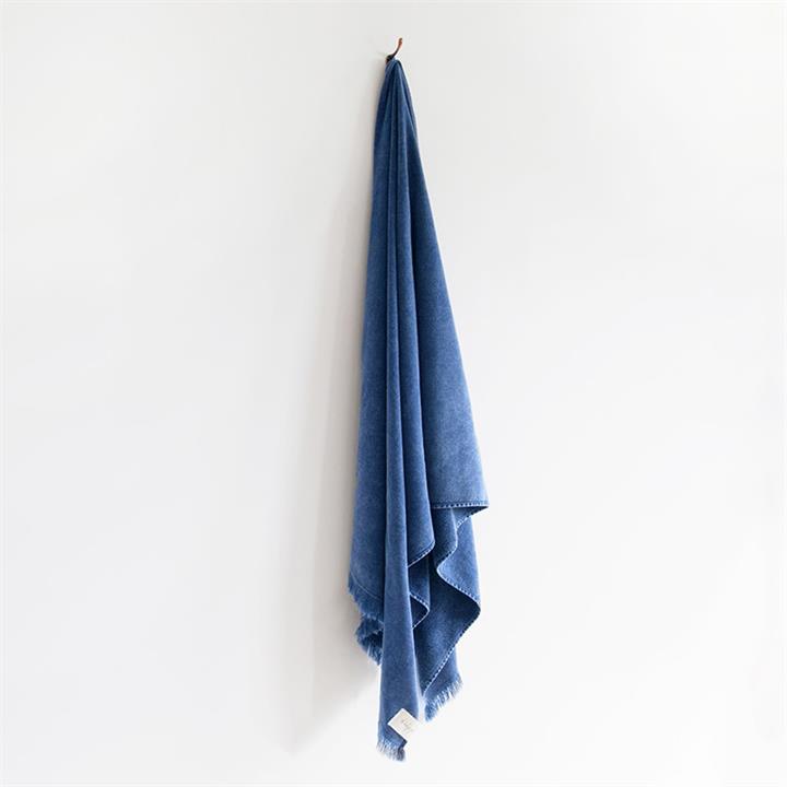 Stonewash Bath Sheet | Indigo