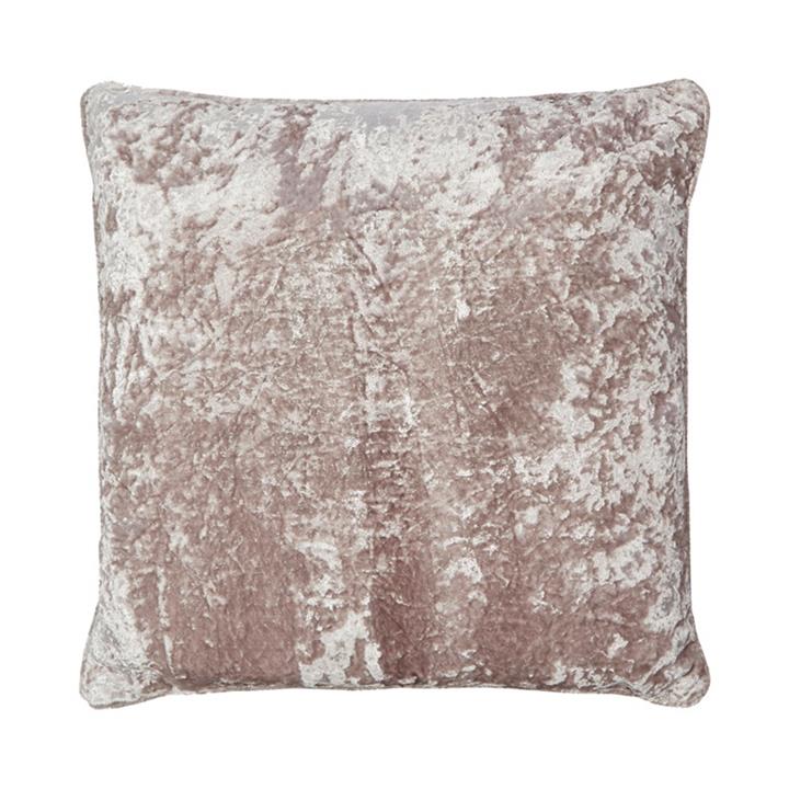 Star by Julien Macdonald Fawn Crushed Velvet Cushion, Multicoloured